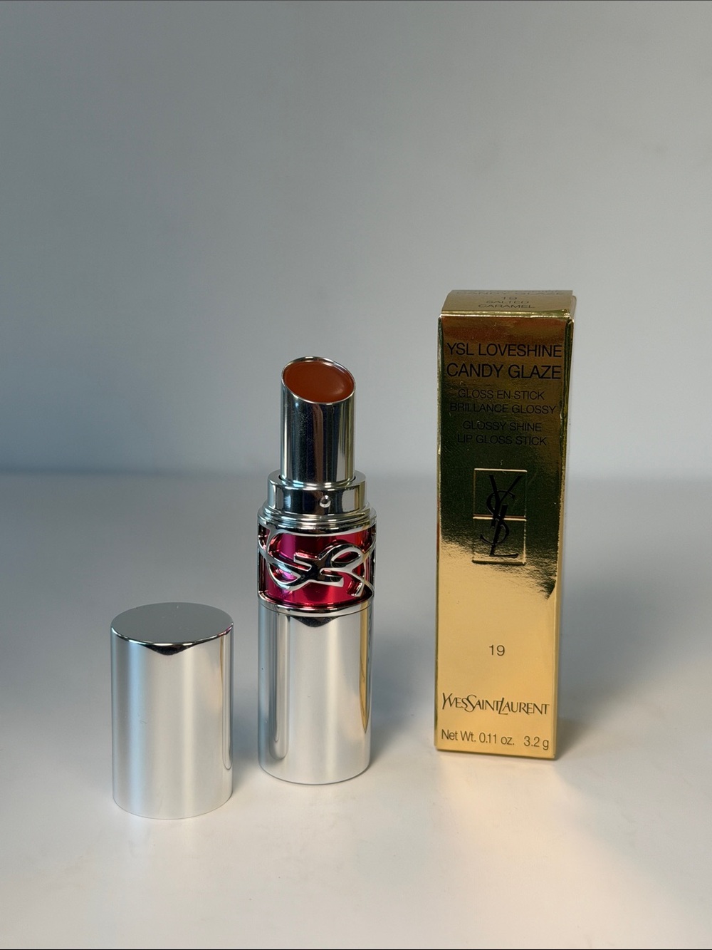 Yves Saint Laurent LoveShine Candy Glaze Lip Gloss Stick - salted caramel NEW
